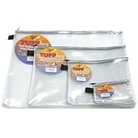 Ark 6 X A4 Tuff Bag School Waterproof Storage Strong Pencil Pen Case Zip Wallet (360x 260mm