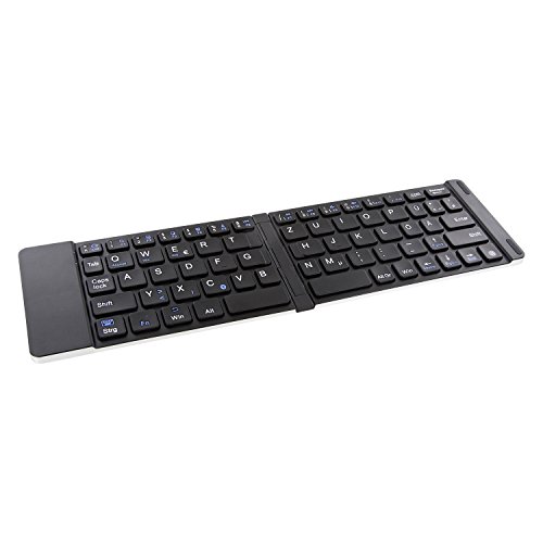 XLYNE 54002 Bluetooth Tastatur für Smartphone/Tablet/Smart-TV (faltbar/kabellos/handlich/QWERTZ-Layout) silber - 6