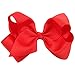 Oyedens Big Bow Hairpins Hair Clips for Children Kids Girls Hair Accessories (Red)