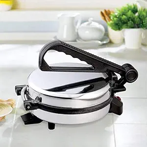 XODI Silver Tough Roti Maker Original Non Stick PTEE Coating Low Consumption Electricity 900 WATTS 12 months warranty