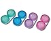 4x Stück farbige, transparente und kompakte Kontaktlinsenbehälter, Boxen (Blau, Grün, Violet, Rosa) - nur 12mm flach