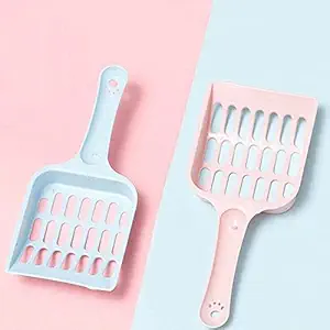 Pets Empire Plastic Cat Litter Scoop Hollow Cleaning Shovel for Pet Kitten Supplies (Buy 1 Get 1 Free)