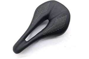 HLIYA Sella Bici MTB, Sella in Fibra di Carbonio Design Ergonomico Della Prostata, Cuscino del Sella Adatto per Mountain Bike, bici pieghevole, bici da strada