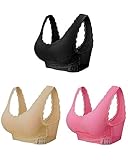 Lounge Wireless Bra --- ein elastischer Saum und kabellos. Machen Sie sich keine Sorgen, wenn der BH eng anliegt oder eng an der Brust anliegt, fühlen Sie sich unwohl und trösten Sie den ganzen Tag!