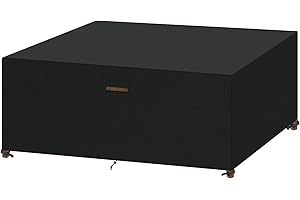 SanGlory Housse de Protection pour Salon de Jardin Bâche de Protection Étanche Tissu Oxford House de Meubles de Jardin Housse de Table Extérieur Imperméable (242 x162 x100cm)