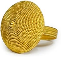 Loredana Mandas - 18K Gold filigree ring "CESTINO", Size: H