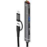 Coverzone &Ccedil;oklayıcı Adapt&ouml;r 5in1 iPhone ile Uyumlu Type-C/Lightning To USB A, SD Card TF Card Macbook Uyumlu &Ccedil;evirici Adapt&ouml;r