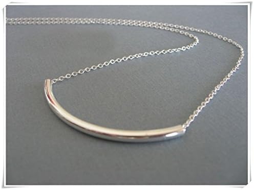Waterproof Never Fade Simple Stainless Steel Slide Elbow Chain Tiny Necklace