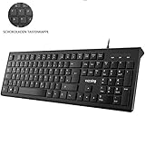 4.【12 Multimedia Shortcuts】 FN+F1~F12 Tasten ermöglichen den einfachen und schnellen Zugriff auf Medien, Lautstärke +/-, Stummschalten, Vorheriger Titel, Nächster Titel, Wiedergabe / Pause, Anhalten, Startseite, E-Mail, Mein Computer, Favoriten. Vereinfachen Sie die Nutzung Ihres Computers und konzentrieren Sie sich auf die jeweilige Aufgabe. (Hinweis: Unter Mac OS sind die Tastenkombinationen NICHT verfügbar.)