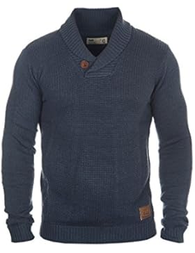 SOLID Turi Herren Strickpullover Schalkragen