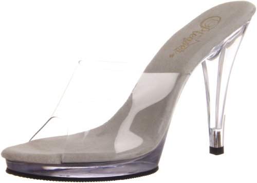 Pleaser Fla401/c/m - Tacones Mujer, Transparente (Clear), 44 EU
