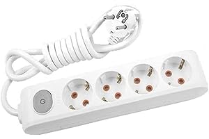 Viko Multi-Let Dörtlü Priz Anah Top Kablolu Çarpma Karşıtı Çarpma Karşıtı Çocuk Korumalı 1 Mt