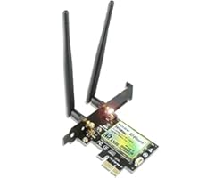 Ziyituod WiFi 6 Card, 3000Mbps Wireless Adapter with Bluetooth5.1, Dual-Band(2.4G / 5G) PCIe WiFi Card for Desktop PC, Suppor