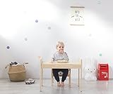 MesaSilla Mitwachsende Kindersitzgruppe, Kindertisch + Stuhl, Motiv: Bär, 100% Massivholz - 2