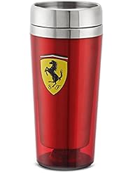 Ferrari Red Stainless Steel Travel Mug w/ Shield Logo by Ferrari