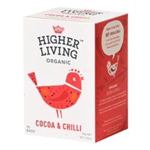 Higher Living Cocoa and Chilli Tea Bags