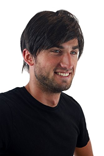 Männer-Perücke Herren dunkelbraun kurzhaarig frech GFW387-4 - 5