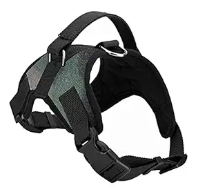 Pedigone Dog Belt Printed & Padded Dog Harness Adjustable Neck Strip & Chest Strip Dog Harness (Large)