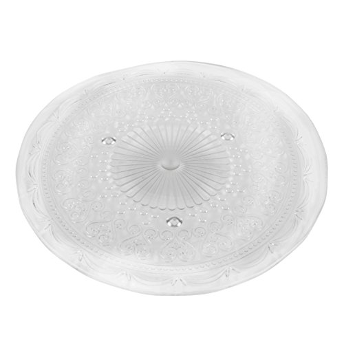 Clayre & Eef, Tortenplatte mit Abdeckhaube, Glas, 32,5 cm Durchmesser - 3