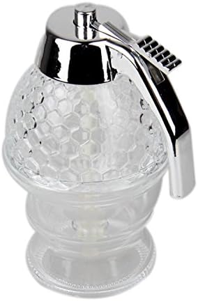 Honey Dispenser Syrup Extruder Juice Dispenser Acrylic Honey Syrup Kitchen Tool ( Color : Clear )