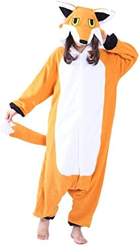 DATO Unisex Animal Pyjamas Cosplay Onesie Fox Adult Kigurumi Nightwear