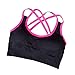 VKKV Sujetador Deportivo Mujeres Yoga con Aros Espalda Deportiva Sin Relleno Sujetador...