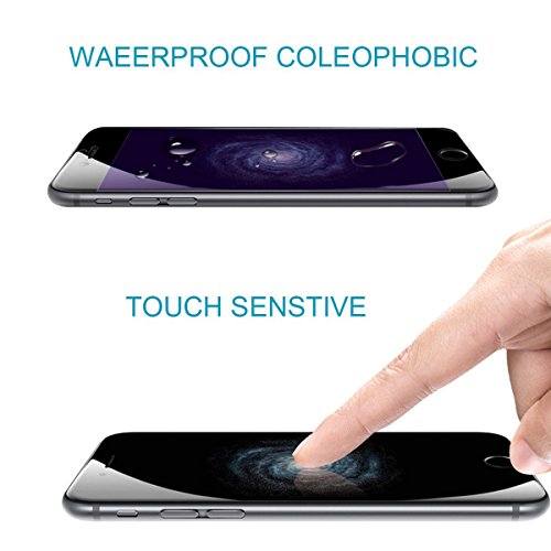 iPhone 7 Screen Protectorï¼Œ KOCI 3D Curved Full CoverageÂ Tempered Glass Protective Film for iPhone 7 Apple [Soft Edge Hybrid] Perfect Fit Cover 4.7