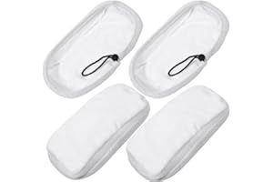 Deals2u365 Steam Mop Pads for Morphy Richards 12 in 1 720022, 720023 Steam Cleaner Main Floor Cleaning Cloths Pack of 4 (White) - Does NOT FIT Luna MOP