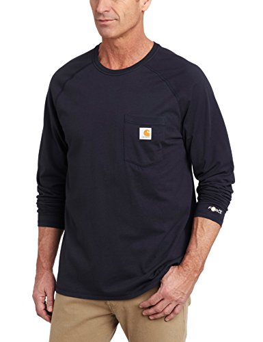 Carhartt Force Herren Langarmshirt, Baumwolle, Gr. L, XL, Navy, 1