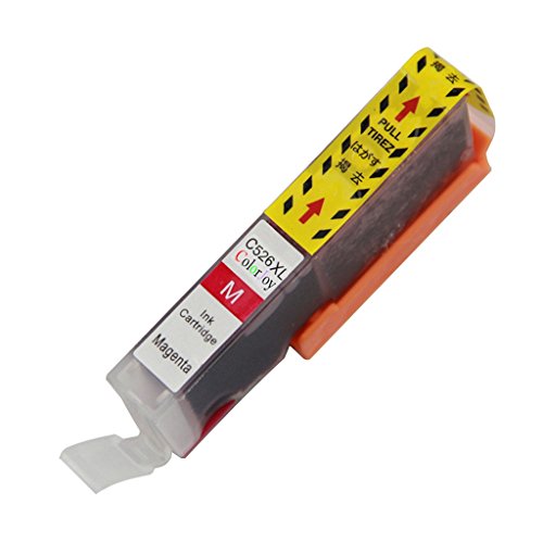 ColorJoy Tintenpatronen PGI-525 CLI-526 Kompatibel f¨¹r Canon PIXMA IP4850 IP4950 IX6550 MG5150 MG5250 MG5350 MG6150 MG6250 MG8150 MG8250 MX715 MX885 MX895 Drucker(2 Schwarz-PGI-525+1 Schwarz-CLI-526+1 Cyan-CLI-526+1 Magenta-CLI-526+1 Gelb-CLI-526) - 5