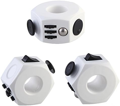 Saioue Fidget Ring Novelty Stress Reduction Finger Toy Focus on ADD, ADHD, Anxiety, Boredom - Black