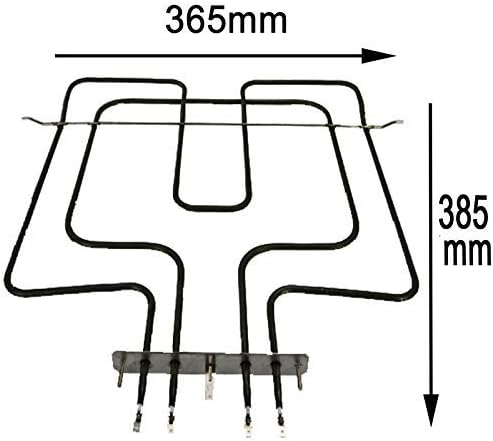 4YourHome Oven Grill Dual Heating Element Compatible with Whirlpool 481225998466 Stoves 900W / 1600W 2500W