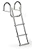 Produktbild wellenshop Badeleiter Bootsleiter 3-stufig Edelstahl Teleskop-Leiter Boot Leiter