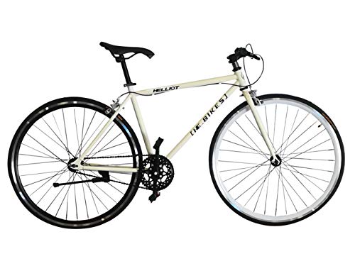 Helliot Bikes Fixie Tribeca H18 Bicicleta Urbana, Unisex Adulto, Blanc