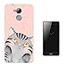 Produktbild 003173 - Cute oh no cat pink grey illustration Design HUAWEI Nova Smart 5" Fashion Trend Silikon Hülle Schutzhülle Schutzcase Gel Rubber Silicone Hülle