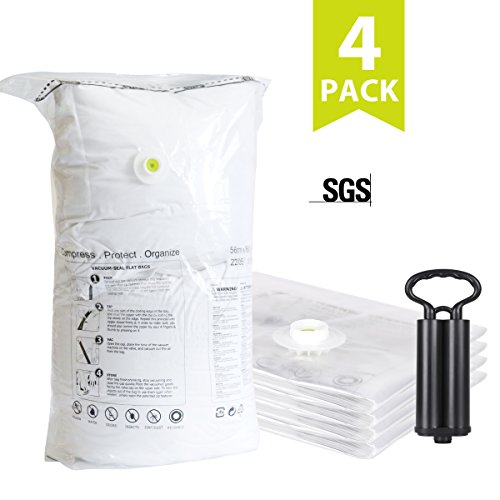 ISENPENK Reutilizables Bolsas de Almacenamiento al Vacío con Caja (4 Piezas)