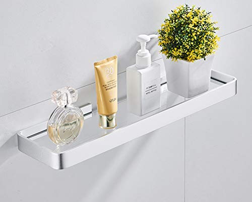 Preisvergleich Produktbild KIEYY Punch-Free Badezimmerküchen-Kombinationsgestell Dressing Schminktisch Spiegel Aus Gehärtetem Glas Frontrahmen Einlagig 45Cm