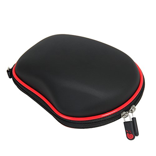 Hermitshell Travel Hart EVA Lagerung Tasche Schutz hülle Etui Tragetasche Beutel Compact Größen und karabiner für Logitech Mouse Maus MX Farbe: schwarz Größe: Performance MX - 3