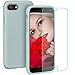 Produktbild ProBien Hülle für iPhone 7 / iPhone 8, Silikon Handyhülle mit Kostenlos Panzerglas,Schutz vor Stoßfest/Kratzfest Schutzhülle Bumper Case Cover für iPhone 7 / iPhone 8-Mint