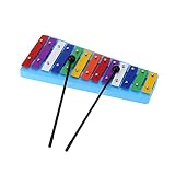 Andoer® 13 Bar Kinder Glockenspiel Xylophon Bunter Note des Pädagogisches Rhythmusinstrument Rhythmus Spielzeug für Baby Kleinkind Kinder - 6