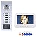 Produktbild 10 Apartment/Family Video Door Phone Intercom System RFID IR-CUT HD 1000TVL Camera Doorbell Kamera mit 12 Taste 10 Monitor Waterproof