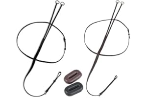 Equitack Soft Leather Running Martingale With FREE Rubber Stops Brown Shetland