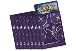 OPASLADEN Pokemon Karten Hüllen 65 Sleeves aus Elite-Trainer-Box für Pokemon, schütze deine Sammelkarten mit den Top-Trainer-Box Einsteckhüllen + Sticker (Mimigma - Paldeas Schicksale)