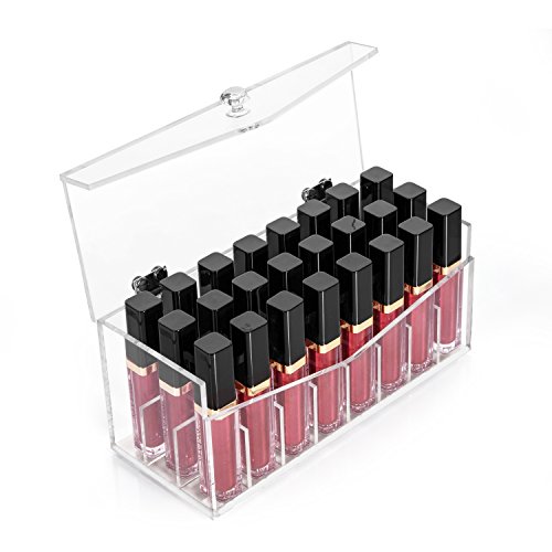 HBF Spitzenqualität Transparent Acryl Make up Organizer Stifthalter Kosmetik Etui Schminktisch Badezimmer. Aufbewahrung Schubladenbox Multifunktionale Lippenstiftständer. Schmuck Kosmetikablage Box aus Acrylglas für Damen (9) - 3