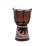 Handcrafted 4 pulgadas Djembe estilo africano Hand Drum Bongo Hand Percussion