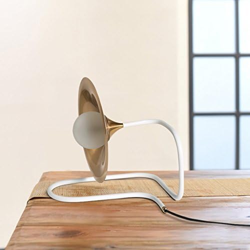 QIN PING GUO Nordic simple creative LED table lamp glass iron lamp cover living room bedroom study bedside cabinet lighting E27 * 1