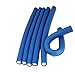 6 x BLUE LARGE SOFT BENDY TWIST HAIR HAIRDRESSING ROLLERS EVA FOAM CURLERS TWISTEES
