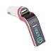 Produktbild FM Transmitter KFZ Auto Radio Adapter freisprecheinrichtung Car Kit integriertem mit USB Ladegerät 3.5 mm AUX TF-Karten-Slot für iPhone Samsung iPad HTC Usw TIANSHILI