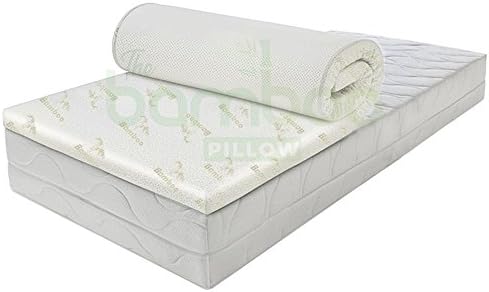 Premium Orthopaedic Memory Foam Mattress Topper for Double Bed, Luxury Anti-Allergy Microfibers Mattress Protector for a Deep Sleep, Hypoallergenic, 4 cm Thick