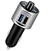 Produktbild FM Transmitter Bluetooth V4.2 Freisprecheinrichtung Auto Freisprechanlage Car-Kit KFZ MP3 Player Wireless Radio Adapter mit Quick Charger 3.0 USB Ladegerät, A2DP-Funktion, Lesen U-Disk